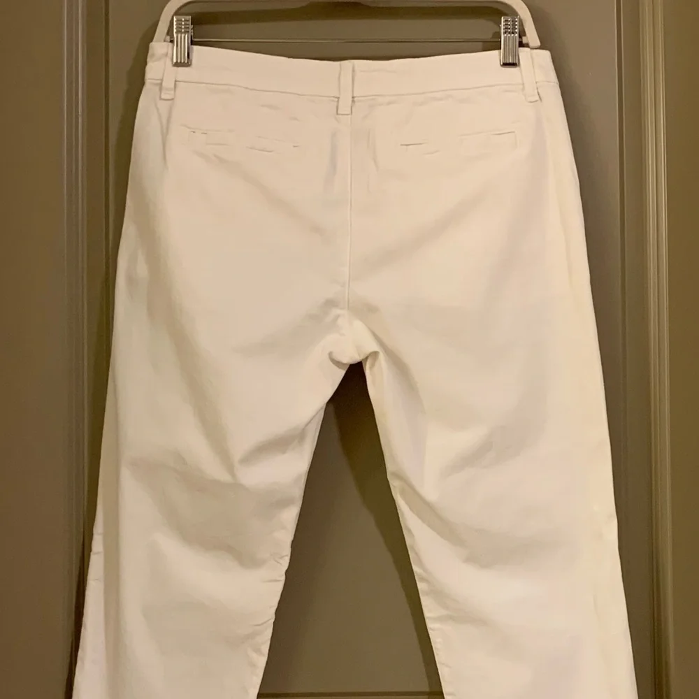 Frank & Eileen Wicklow The Italian Chino Performance Twill in White Pants Size 8 - Picture 14 of 15
